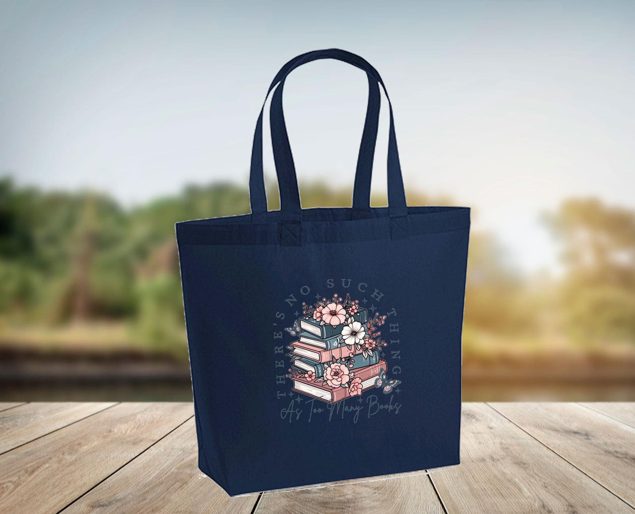 As Too Many Books Bag - lismoreboutique - Tote - As_Too_Many_Books