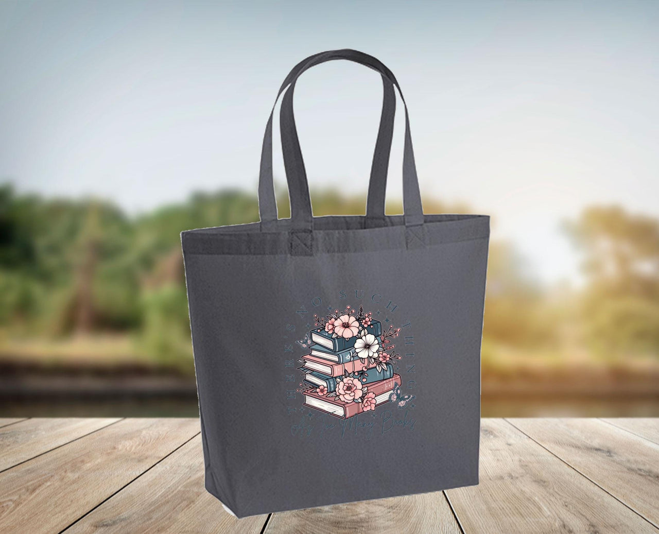 As Too Many Books Bag - lismoreboutique - Tote - As_Too_Many_Books