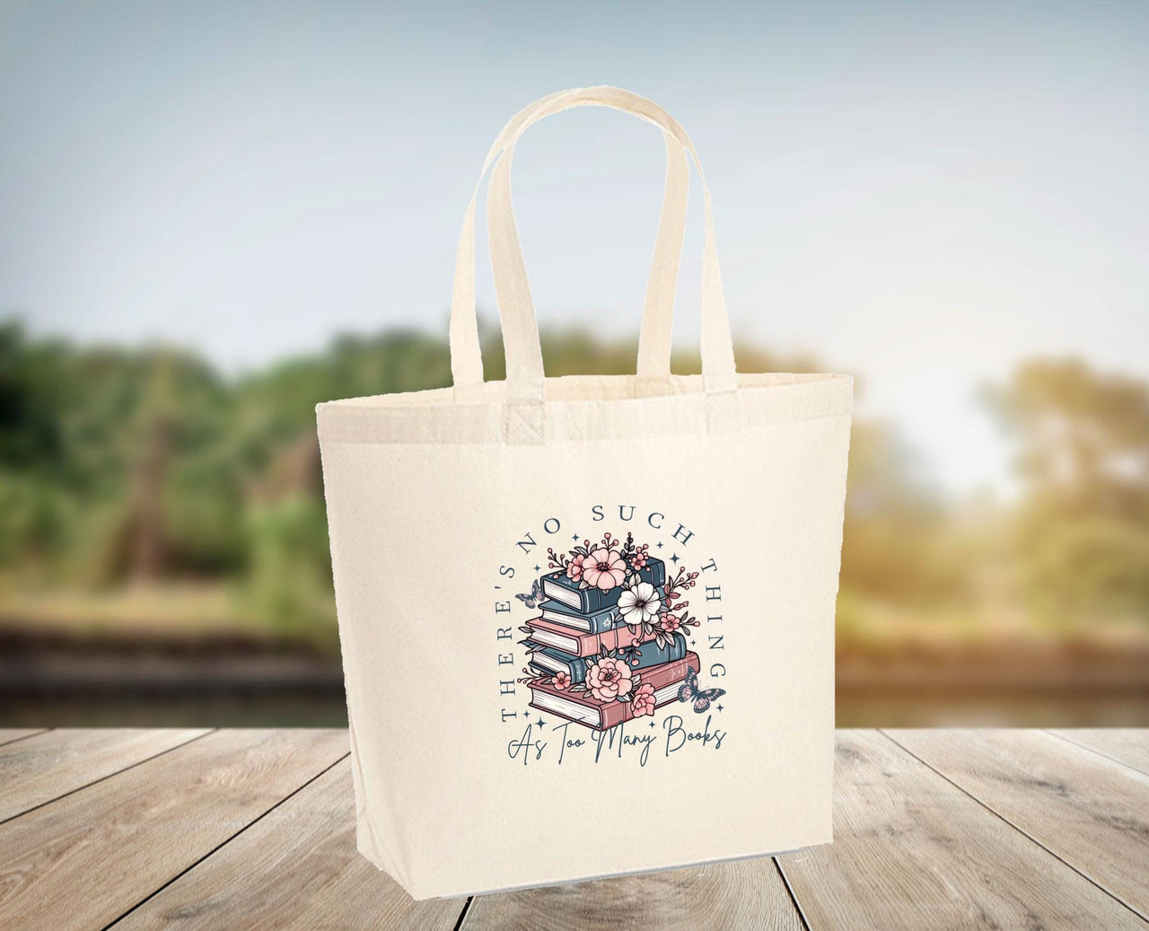 As Too Many Books Bag - lismoreboutique - Tote - As_Too_Many_Books