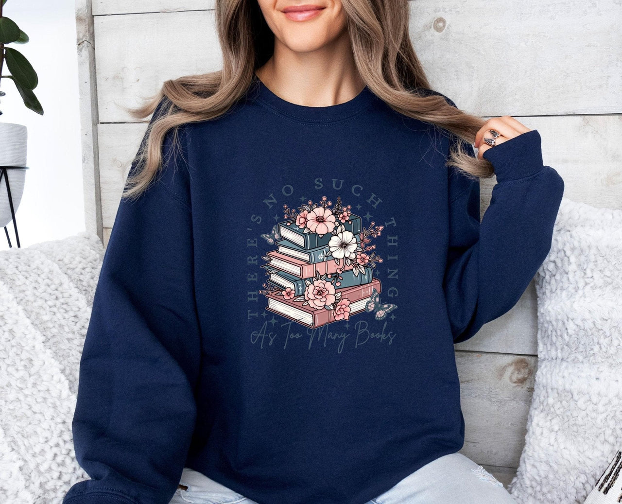 Book Lover Sweatshirt - Lismore Boutique - Sweatshirt - as_too_many_books