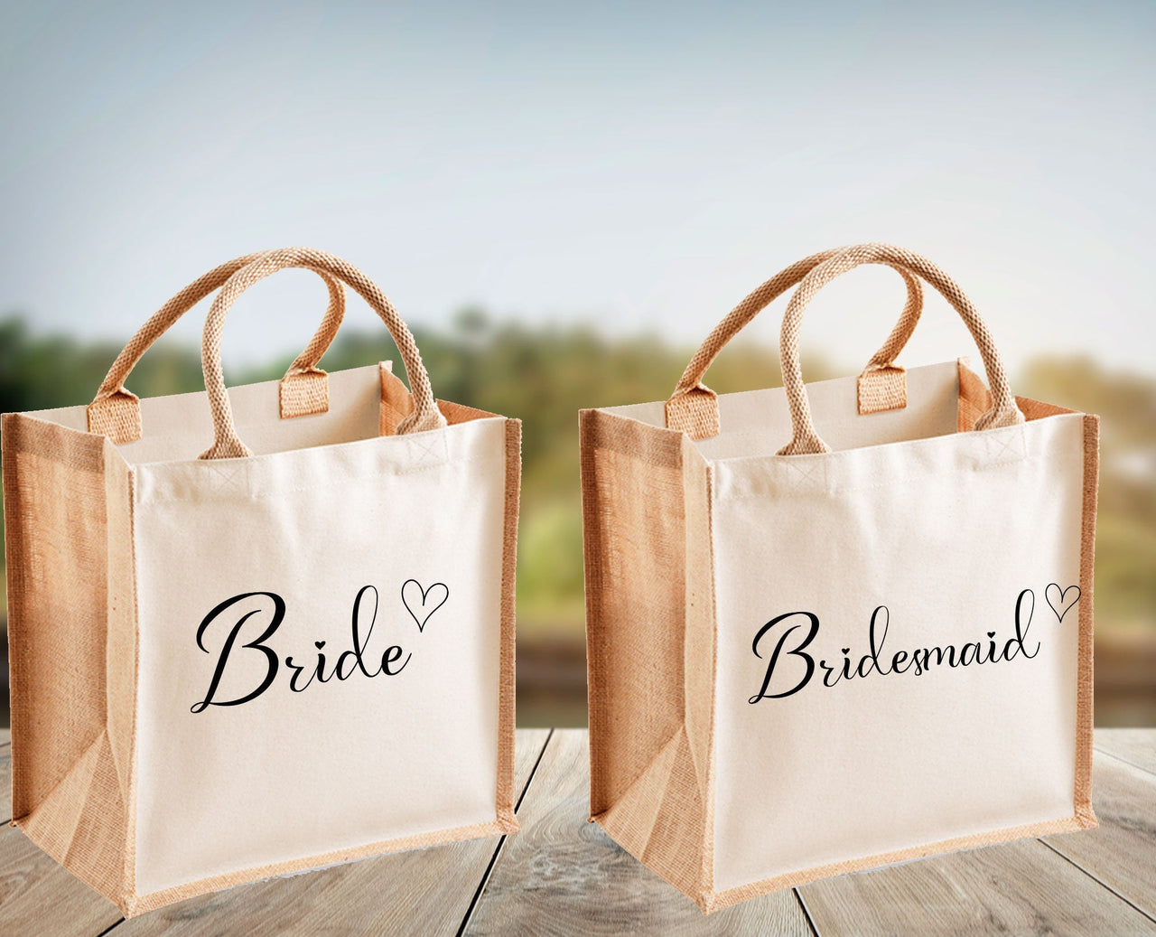 Bride Jute Bag - lismoreboutique - Jute - Bridal_Party_Gift