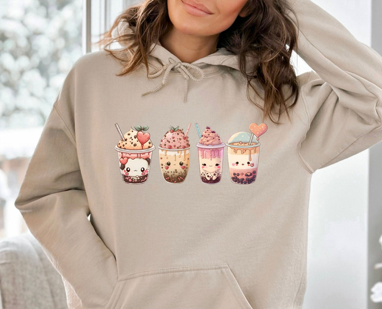 Bubble Tea Hoodie - lismoreboutique - Hoodie - Boba_Tea_Hoodie