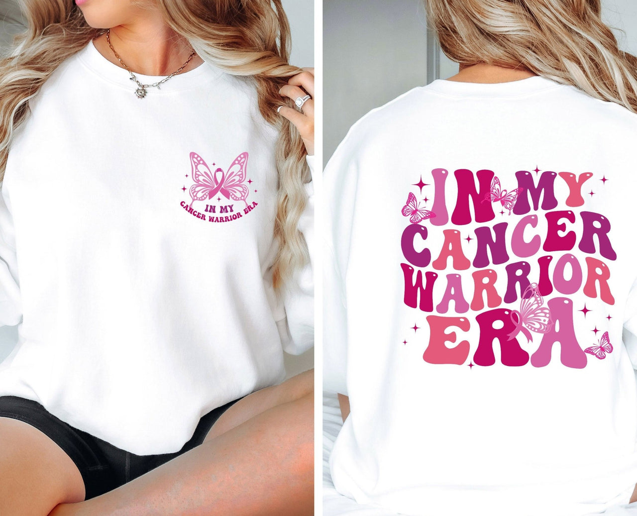 Cancer Sweatshirt - lismoreboutique - Sweatshirt - breast_cancer_gift