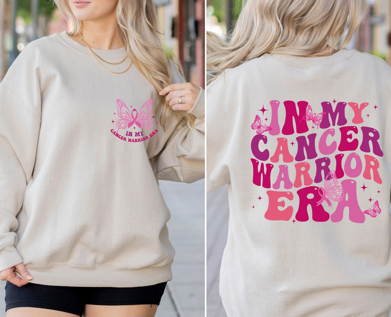 Cancer Sweatshirt - lismoreboutique - Sweatshirt - breast_cancer_gift