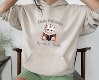 Thumbnail for Cat and Books Hoodie - lismoreboutique - Hoodie - Book_Lovers_Hoodie