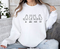 Thumbnail for Cat Sweatshirt - lismoreboutique - Sweatshirt - cat_dad_sweatshirt