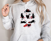 Thumbnail for Cat Valentines Hoodie - lismoreboutique - Hoodie - black_cat_hoodie