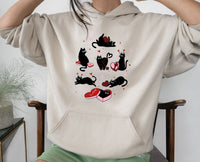 Thumbnail for Cat Valentines Hoodie - lismoreboutique - Hoodie - black_cat_hoodie