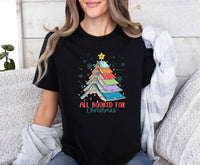 Thumbnail for Christmas Book Shirt - lismoreboutique - Unisex T-Shirt - all_booked_christmas