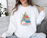 Thumbnail for Christmas Book Sweatshirt - Lismore Boutique - Sweatshirt - all_booked_for_xmas