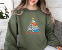 Thumbnail for Christmas Book Sweatshirt - Lismore Boutique - Sweatshirt - all_booked_for_xmas