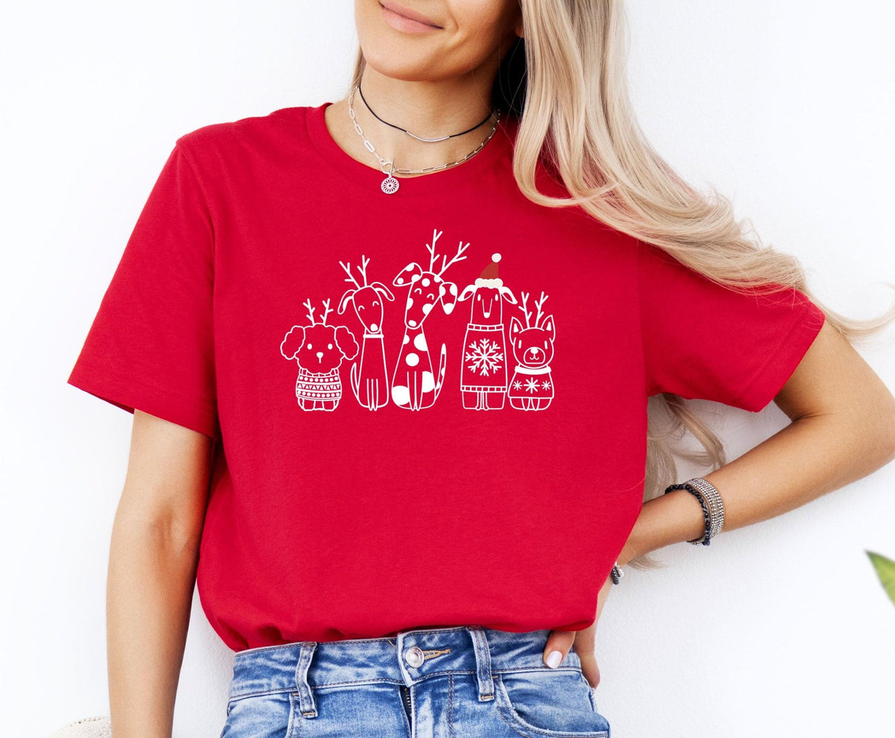 Christmas Dog Shirt - lismoreboutique - Unisex T-Shirt - boys_christmas_gift