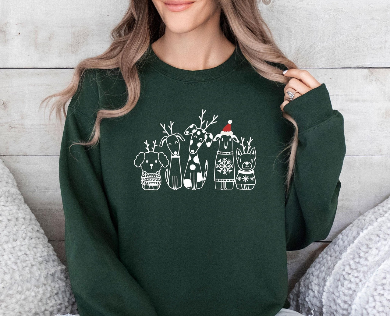 Christmas Dog Sweatshirt - Lismore Boutique - Sweatshirt - Christmas_Dog_gift