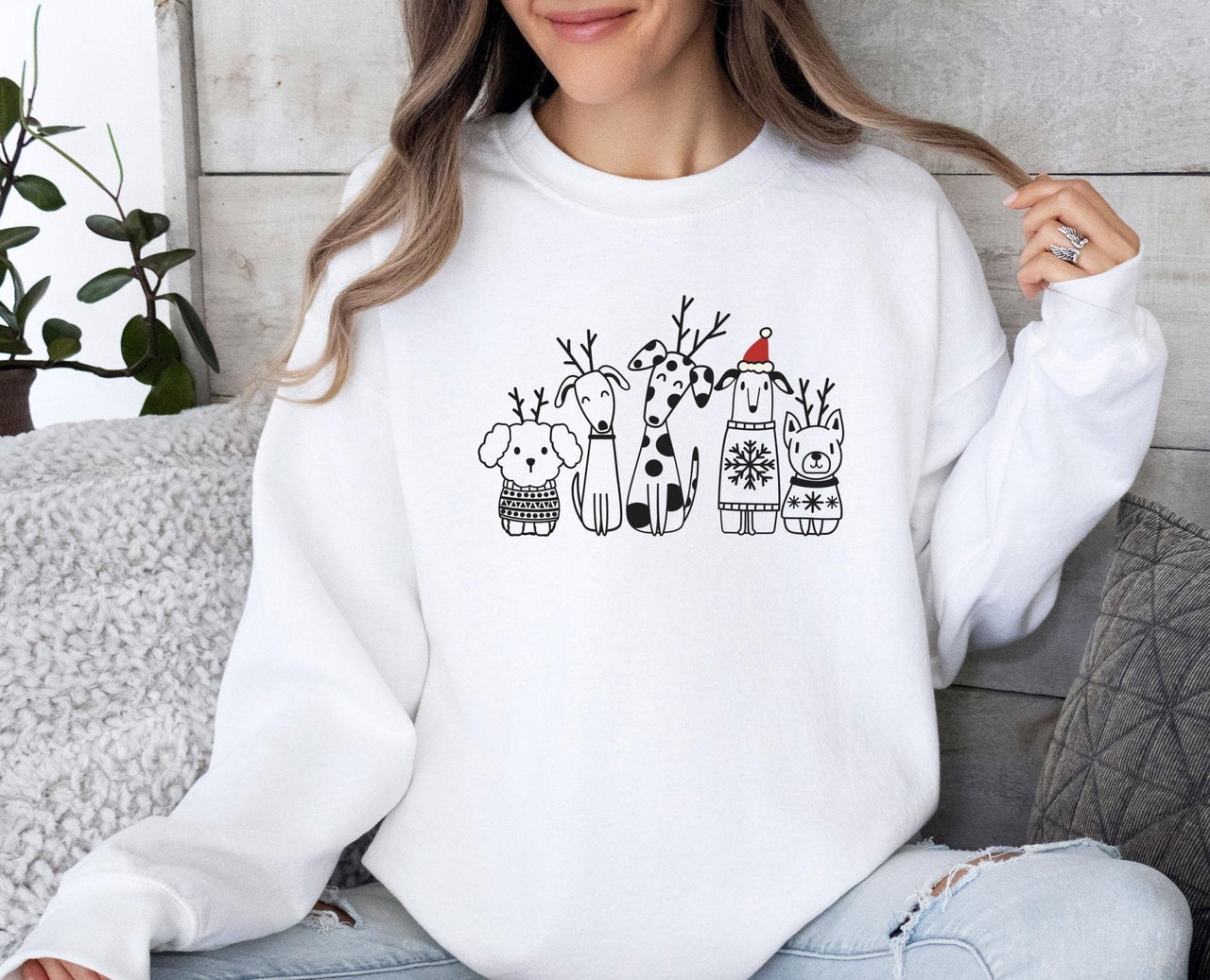 Christmas Dog Sweatshirt - Lismore Boutique - Sweatshirt - Christmas_Dog_gift