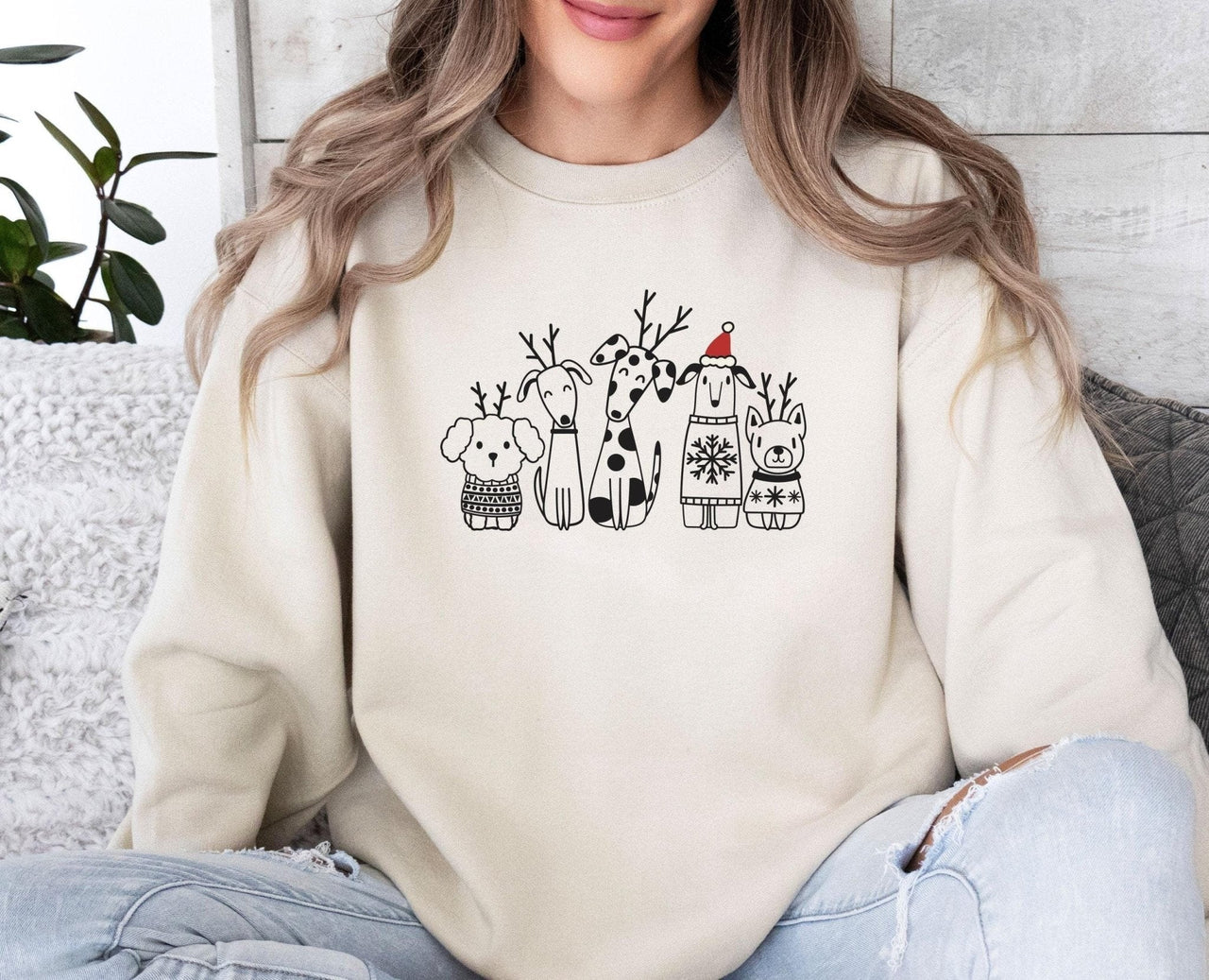 Christmas Dog Sweatshirt - Lismore Boutique - Sweatshirt - Christmas_Dog_gift