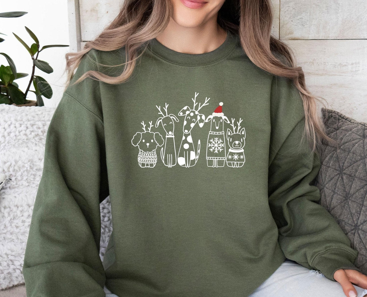 Christmas Dog Sweatshirt - Lismore Boutique - Sweatshirt - Christmas_Dog_gift