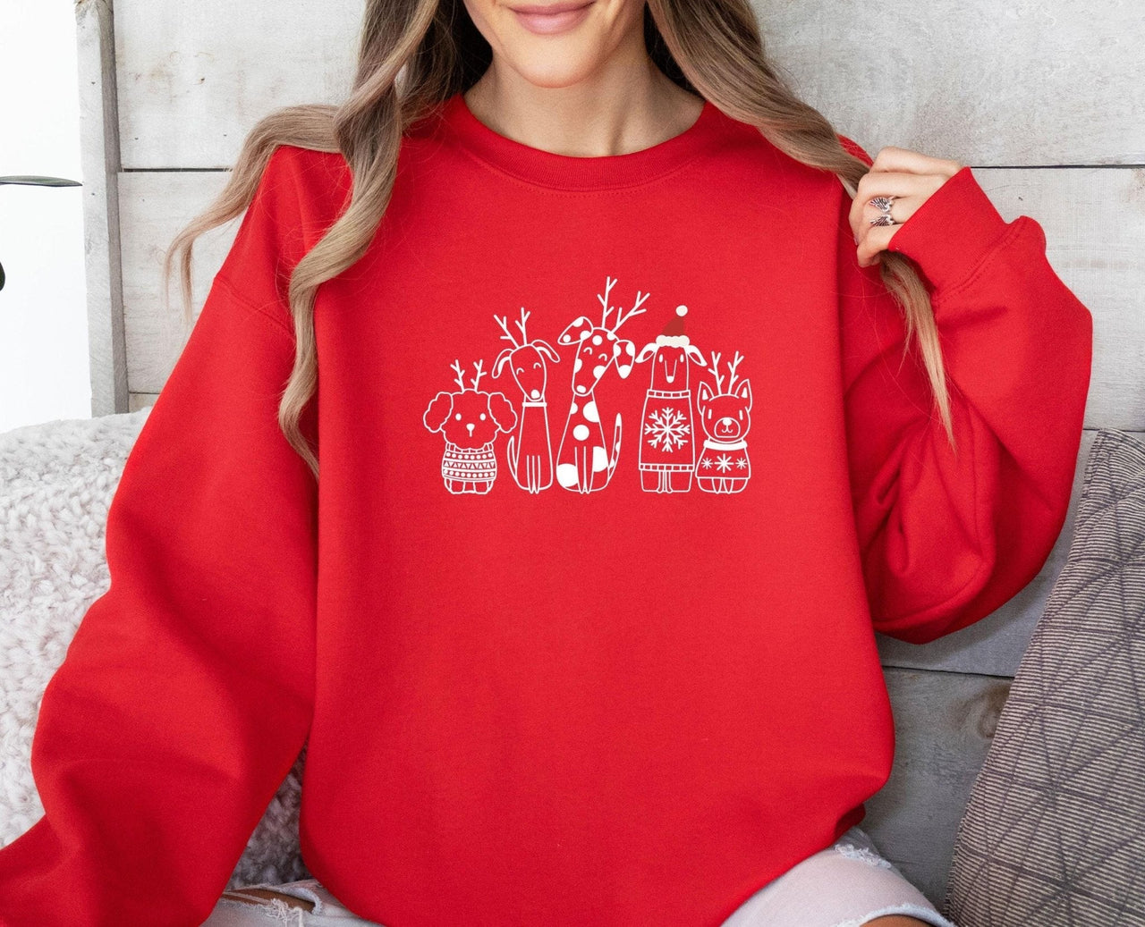 Christmas Dog Sweatshirt - Lismore Boutique - Sweatshirt - Christmas_Dog_gift