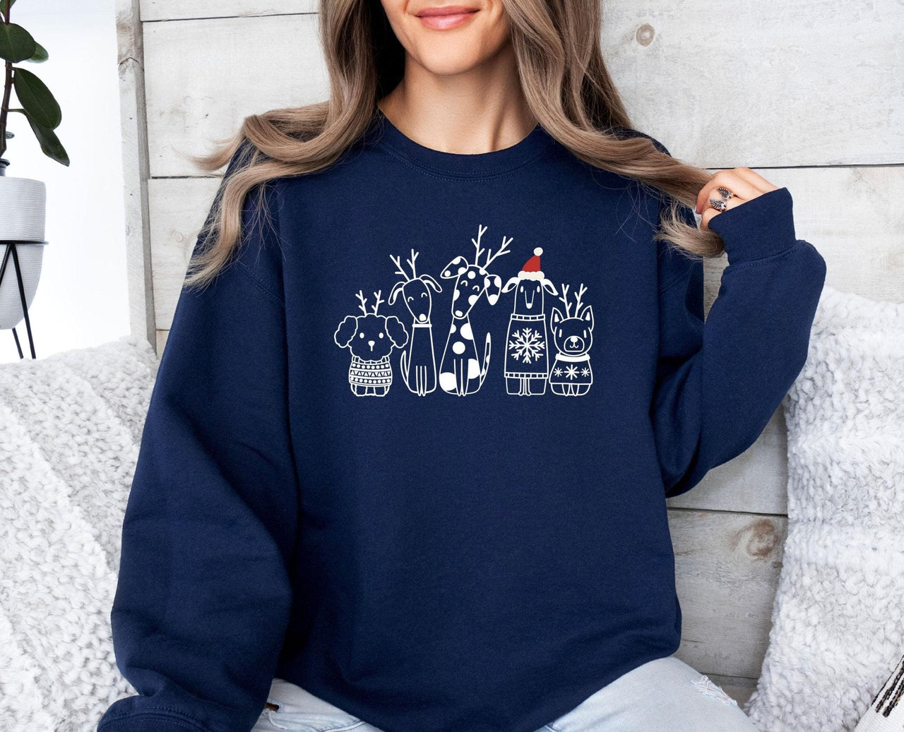 Christmas Dog Sweatshirt - Lismore Boutique - Sweatshirt - Christmas_Dog_gift