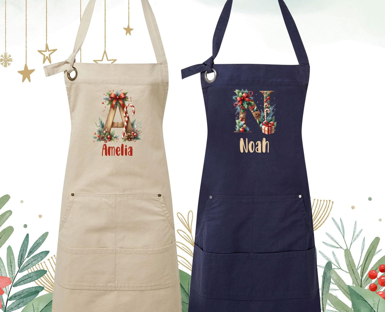 Christmas Family Apron - lismoreboutique - apron_with_pocket