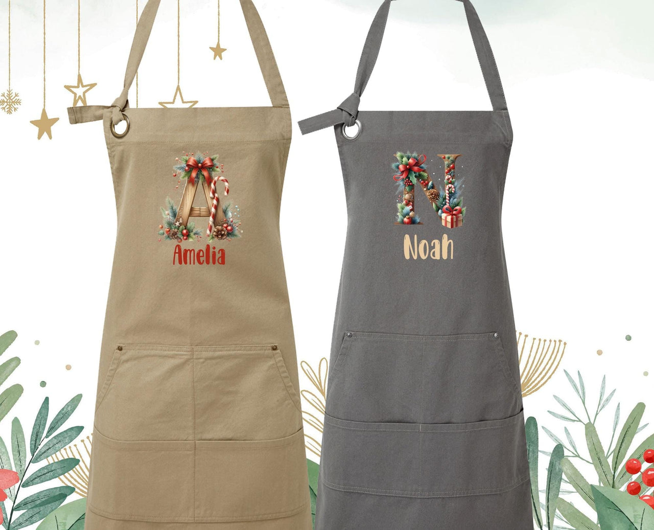 Christmas Family Apron - lismoreboutique - apron_with_pocket