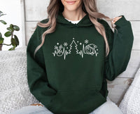 Thumbnail for Christmas Hearbeat Hoodie - lismoreboutique - Hoodie - christmas_eve_gift