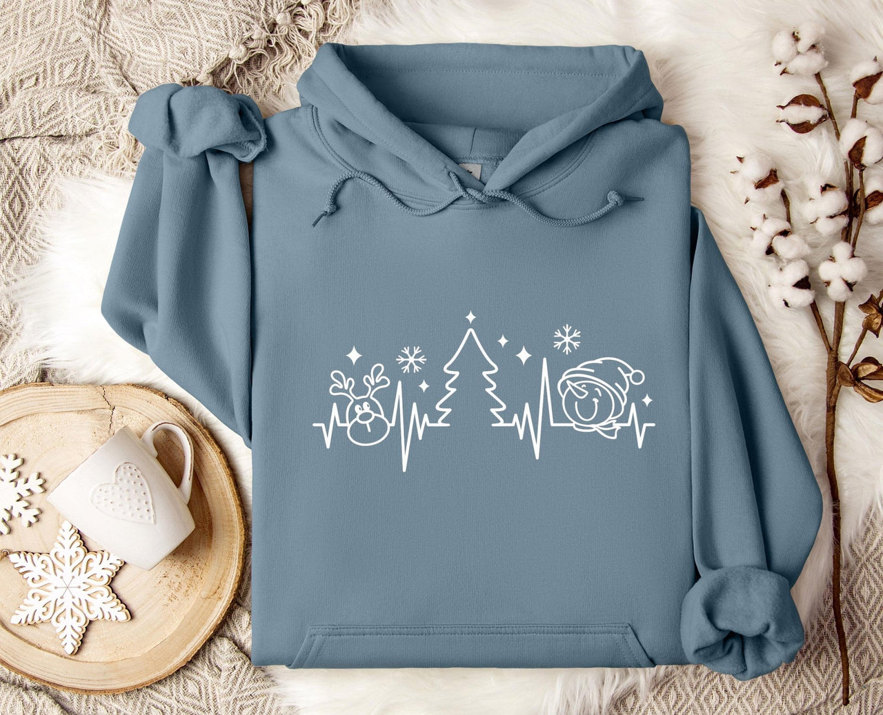 Christmas Hearbeat Hoodie - lismoreboutique - Hoodie - christmas_eve_gift