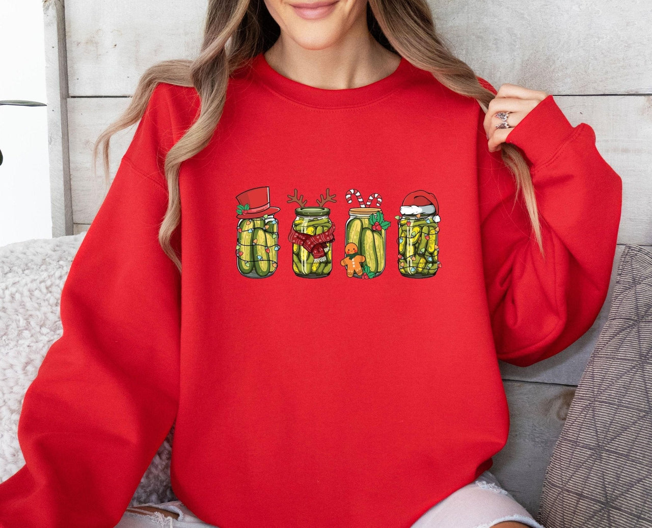 Christmas Pickle Sweatshirt - Lismore Boutique - Sweatshirt - christmas_eve_gift