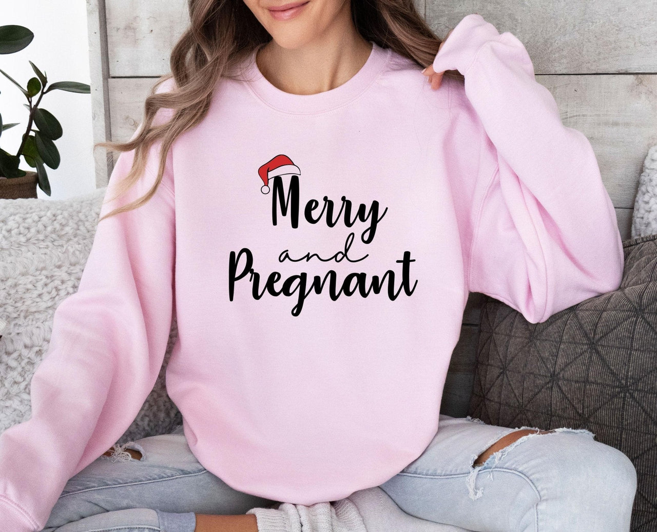 Christmas Pregnancy Sweatshirt - Lismore Boutique - Sweatshirt - Announcement_jumper