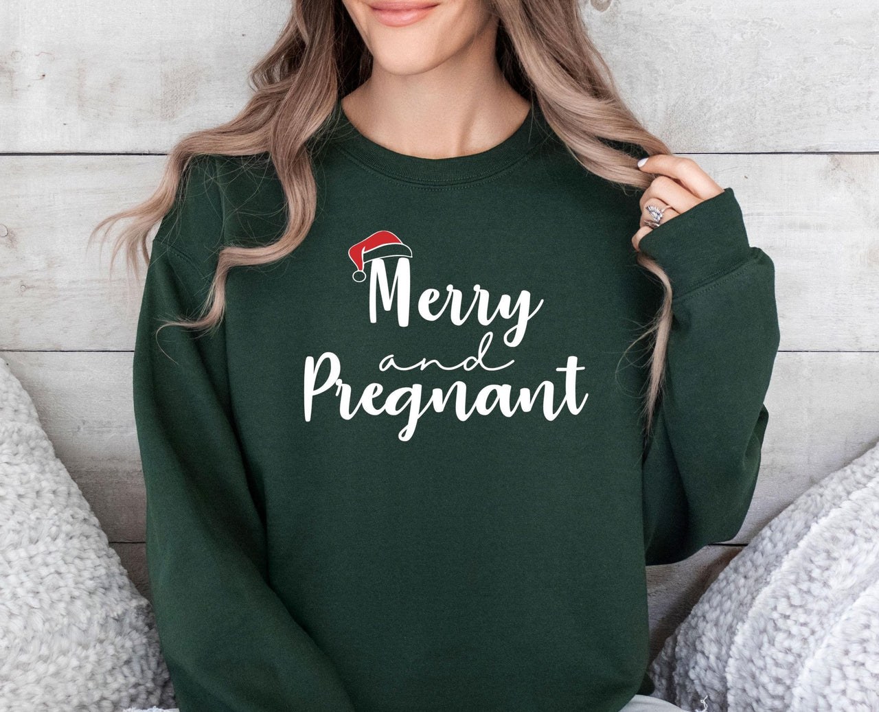 Christmas Pregnancy Sweatshirt - lismoreboutique - Sweatshirt - Announcement_jumper