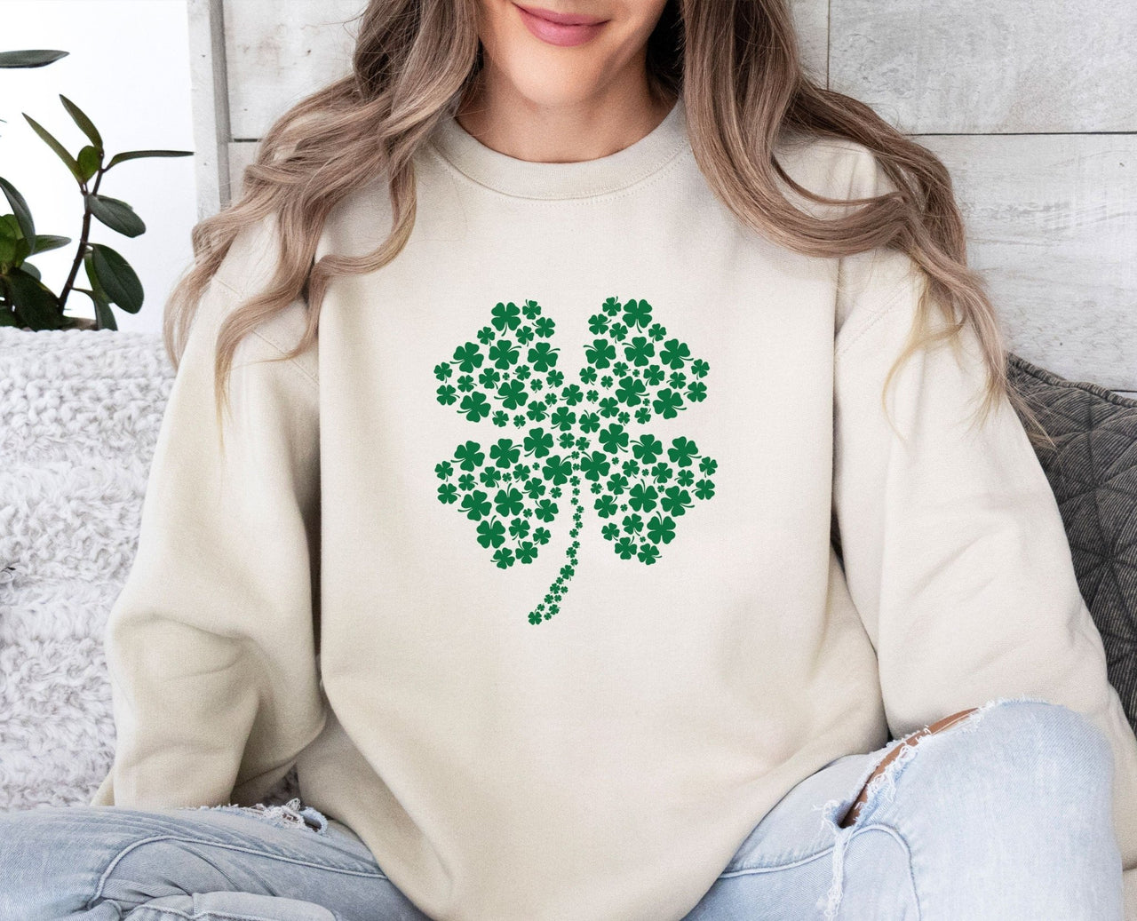 Clover Sweatshirt - lismoreboutique - Sweatshirt - clover_sweatshirt