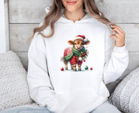 Thumbnail for Cow Christmas Hoodie - lismoreboutique - Hoodie - christmas_party_gift