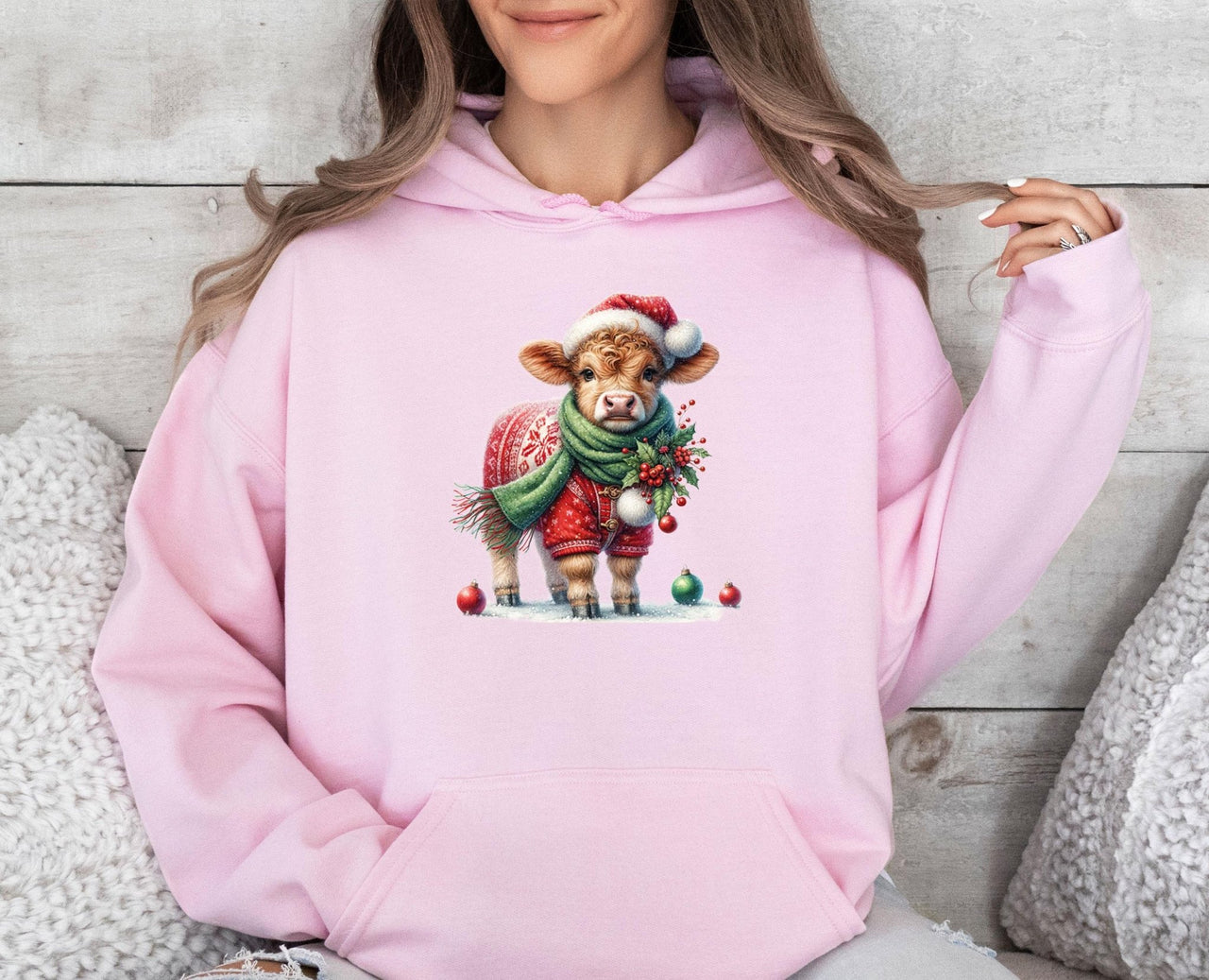 Cow Christmas Hoodie - lismoreboutique - Hoodie - christmas_party_gift