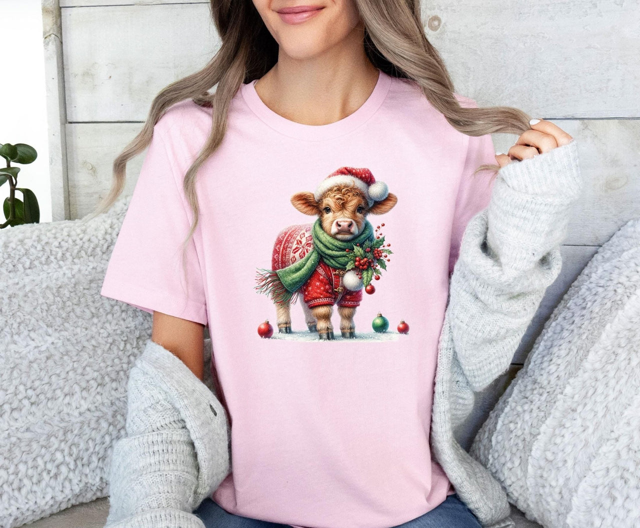 Cow Christmas Shirt - lismoreboutique - Unisex T-Shirt - christmas_party_tee