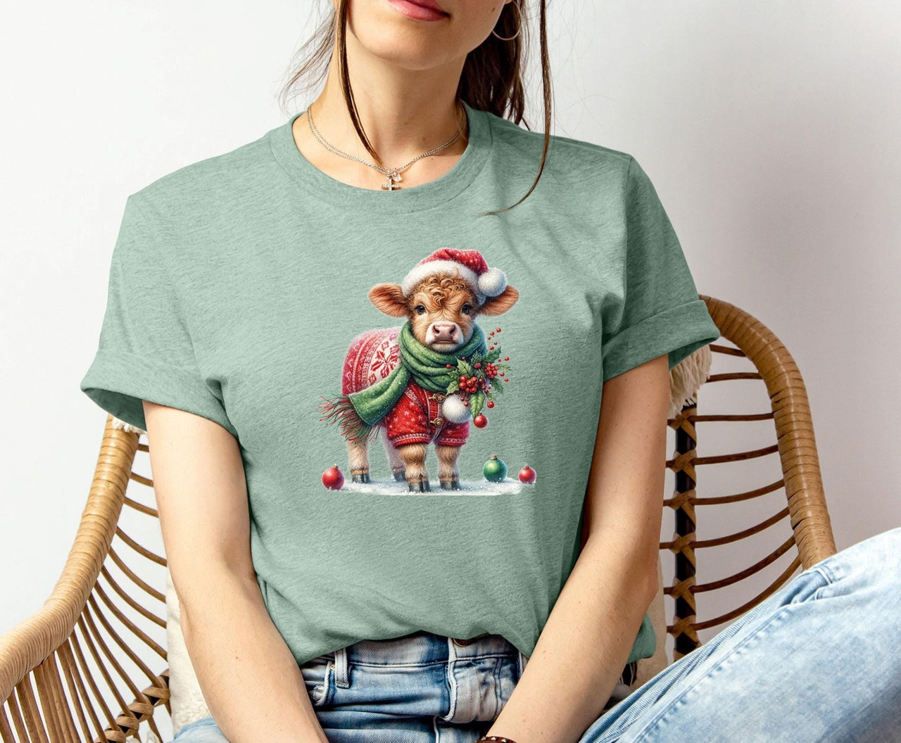 Cow Christmas Shirt - lismoreboutique - Unisex T-Shirt - christmas_party_tee