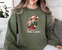 Thumbnail for Cow Christmas Sweatshirt - Lismore Boutique - Sweatshirt - christmas_party_gift