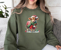 Thumbnail for Cow Christmas Sweatshirt - lismoreboutique - Sweatshirt - christmas_party_gift