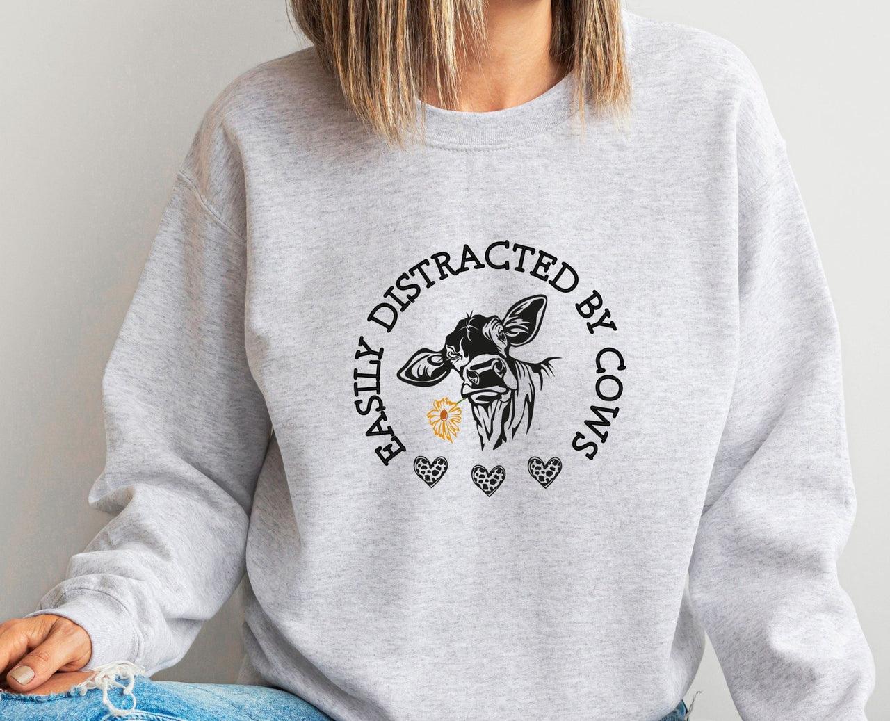 Cow Sweatshirt - lismoreboutique - Sweatshirt - Country_Sweatshirt