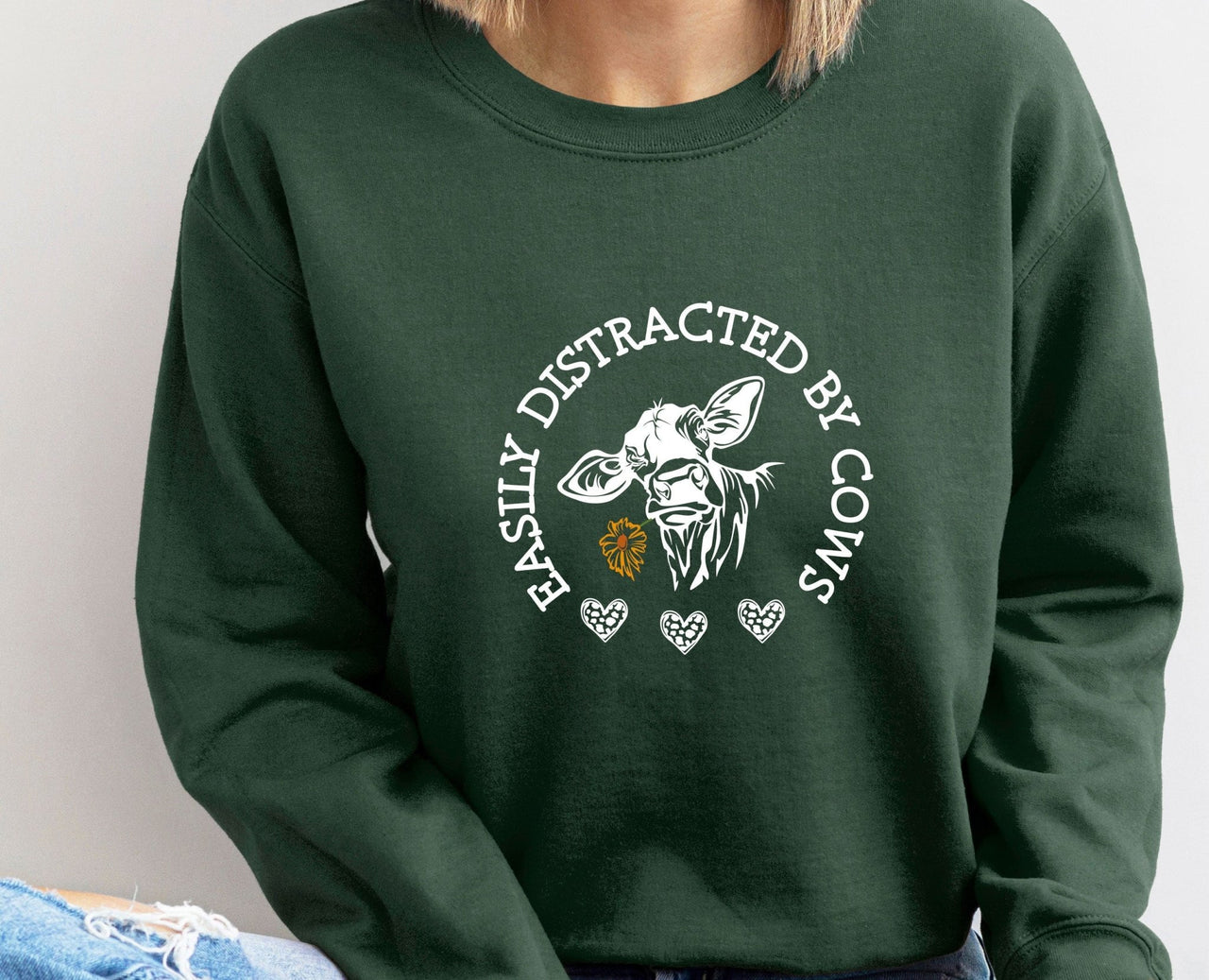 Cow Sweatshirt - lismoreboutique - Sweatshirt - Country_Sweatshirt