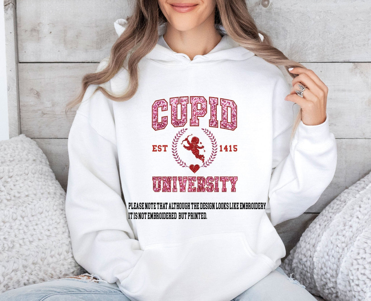 Cupid University Hoodie - lismoreboutique - Hoodie - couples_valentines