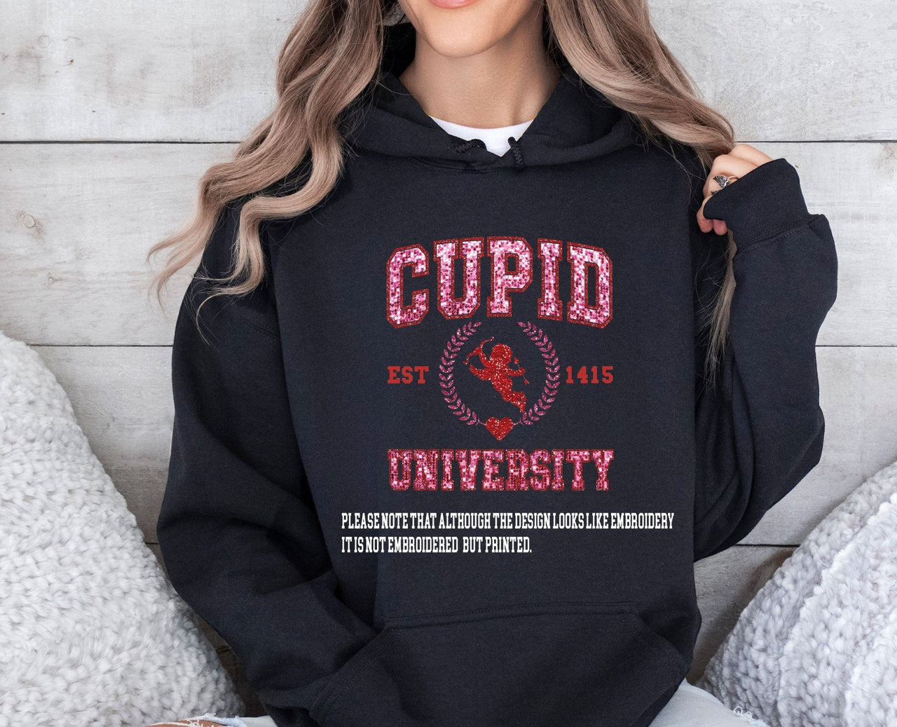 Cupid University Hoodie - lismoreboutique - Hoodie - couples_valentines