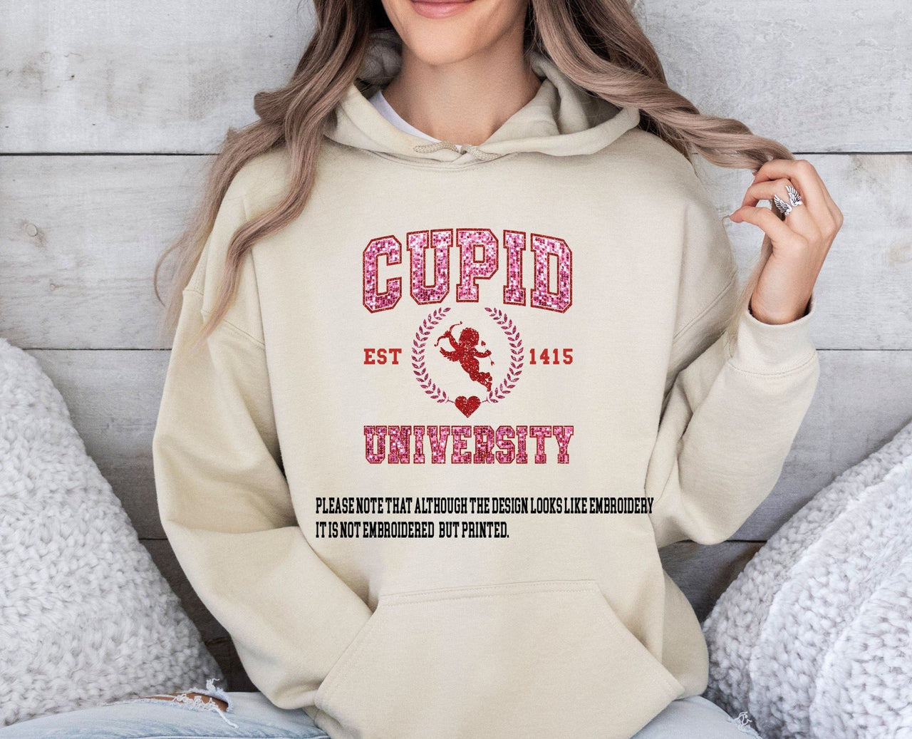 Cupid University Hoodie - lismoreboutique - Hoodie - couples_valentines