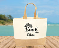 Thumbnail for Custom Beach Bag - lismoreboutique - Jute - Beach_Jute_Bag