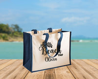 Thumbnail for Custom Beach Bag - lismoreboutique - Jute - Beach_Jute_Bag