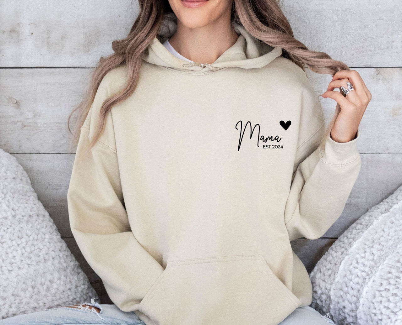 Custom Mama Hoodie - lismoreboutique - Hoodie - best_mum_hoodie