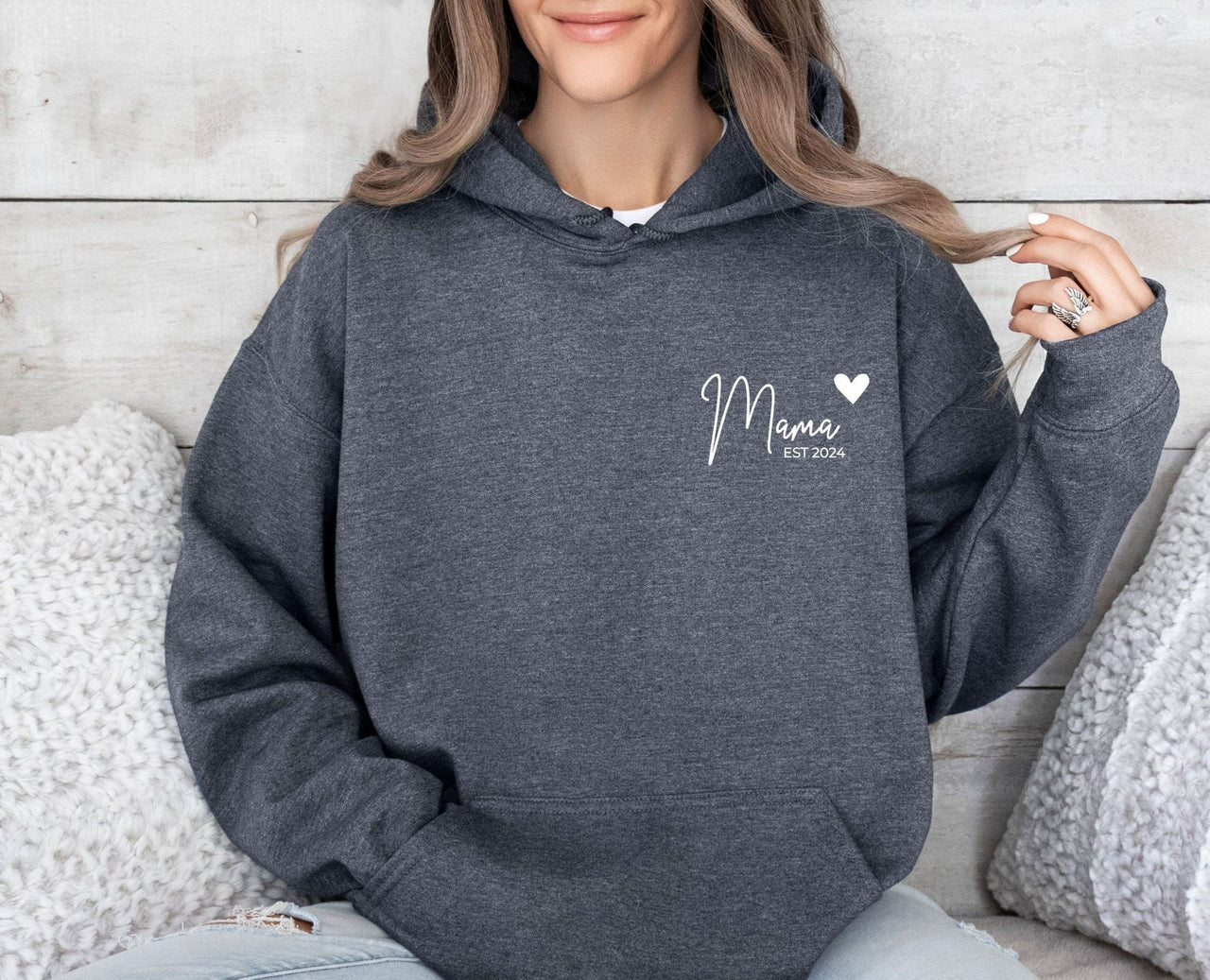 Custom Mama Hoodie - lismoreboutique - Hoodie - best_mum_hoodie