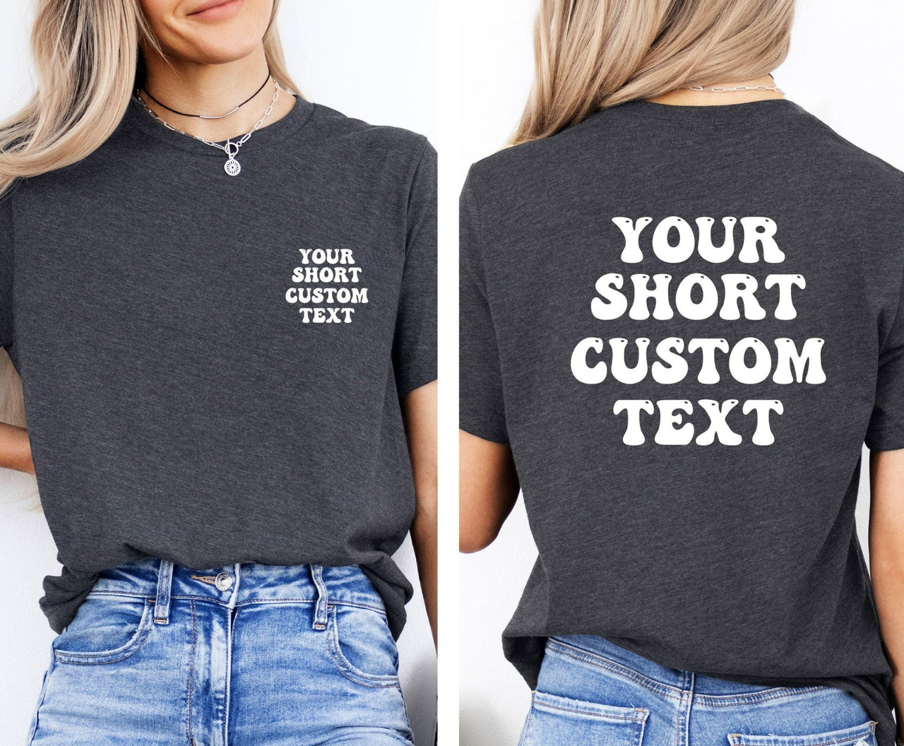 Custom Shirt - lismoreboutique - Unisex T-Shirt - back_side_text