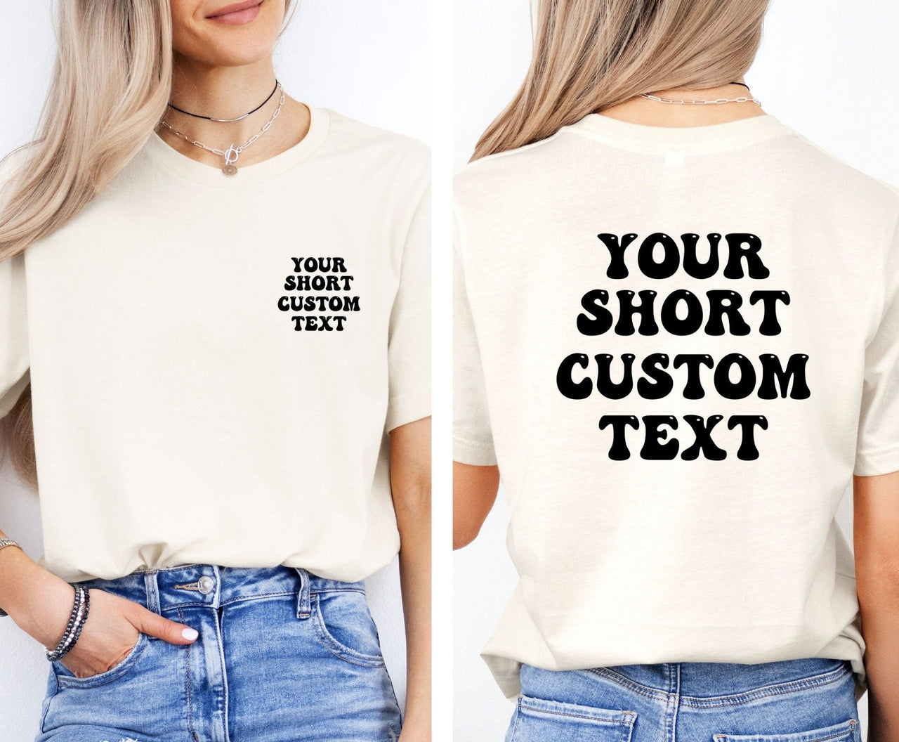 Custom Shirt - lismoreboutique - Unisex T-Shirt - back_side_text