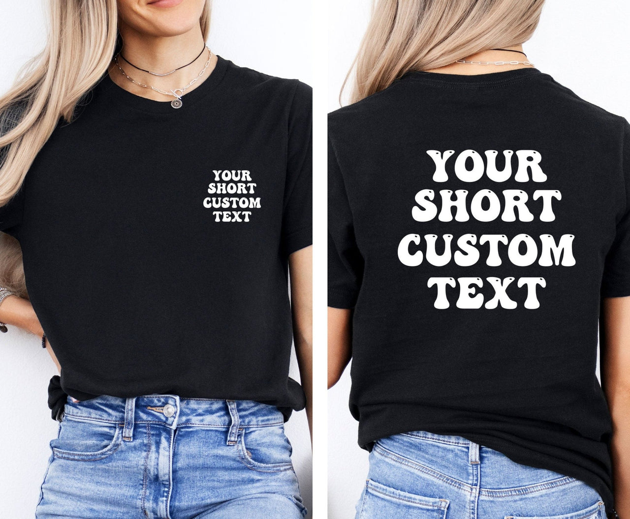 Custom Shirt - lismoreboutique - Unisex T-Shirt - back_side_text