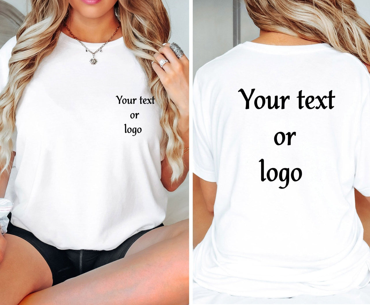 Custom Text Shirt - lismoreboutique - Unisex T-Shirt - Custom_Logo_Shirt