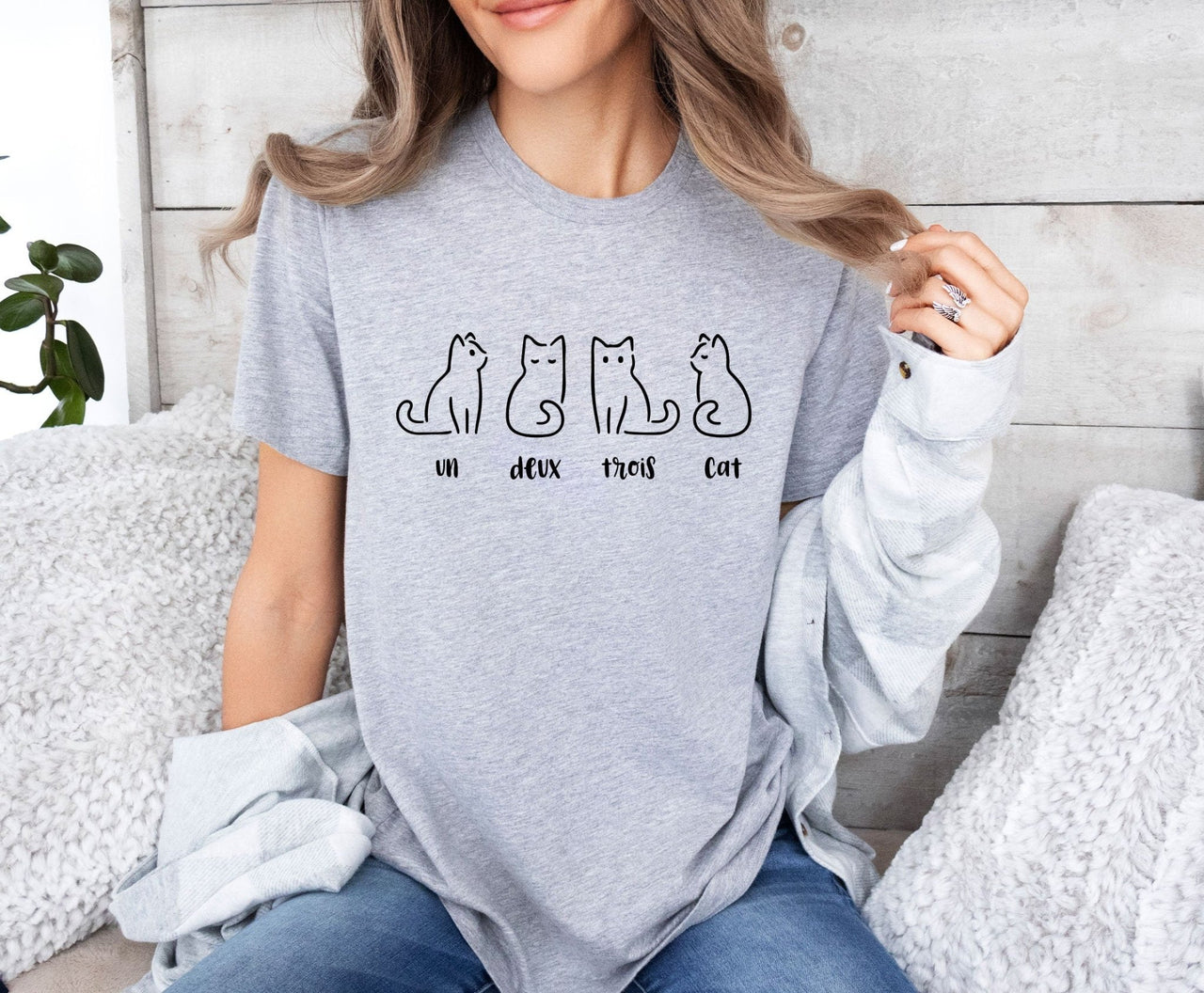 Cute Cat T-shirt - lismoreboutique - Unisex T-Shirt - Cat_Christmas_Gift